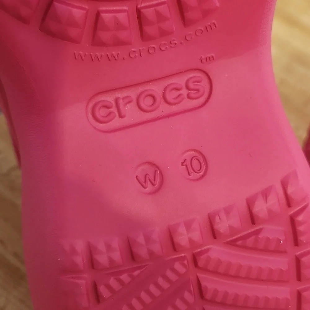 CROCS Bae Clog Platform Pink size 10 - Picture 7 of 9